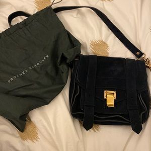 Proenza PS1 mini suede handbag